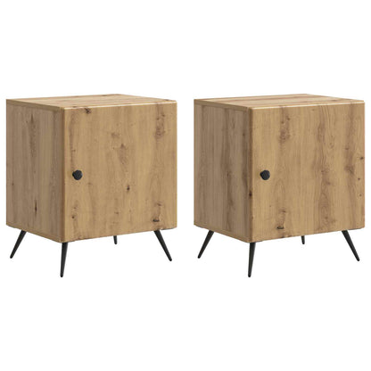 Bedside Cabinet 2 pcs Artisan Oak 43 x 34.5 x 50 cm