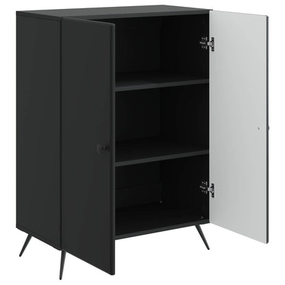 Sideboard Black 66 x 34.5 x 90 cm Engineered Wood