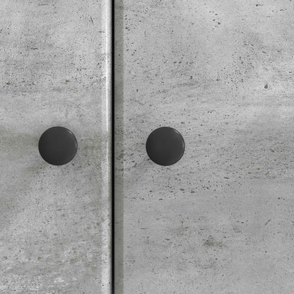 Sideboard Concrete Grey 66 x 34.5 x 90 cm Engineered Wood
