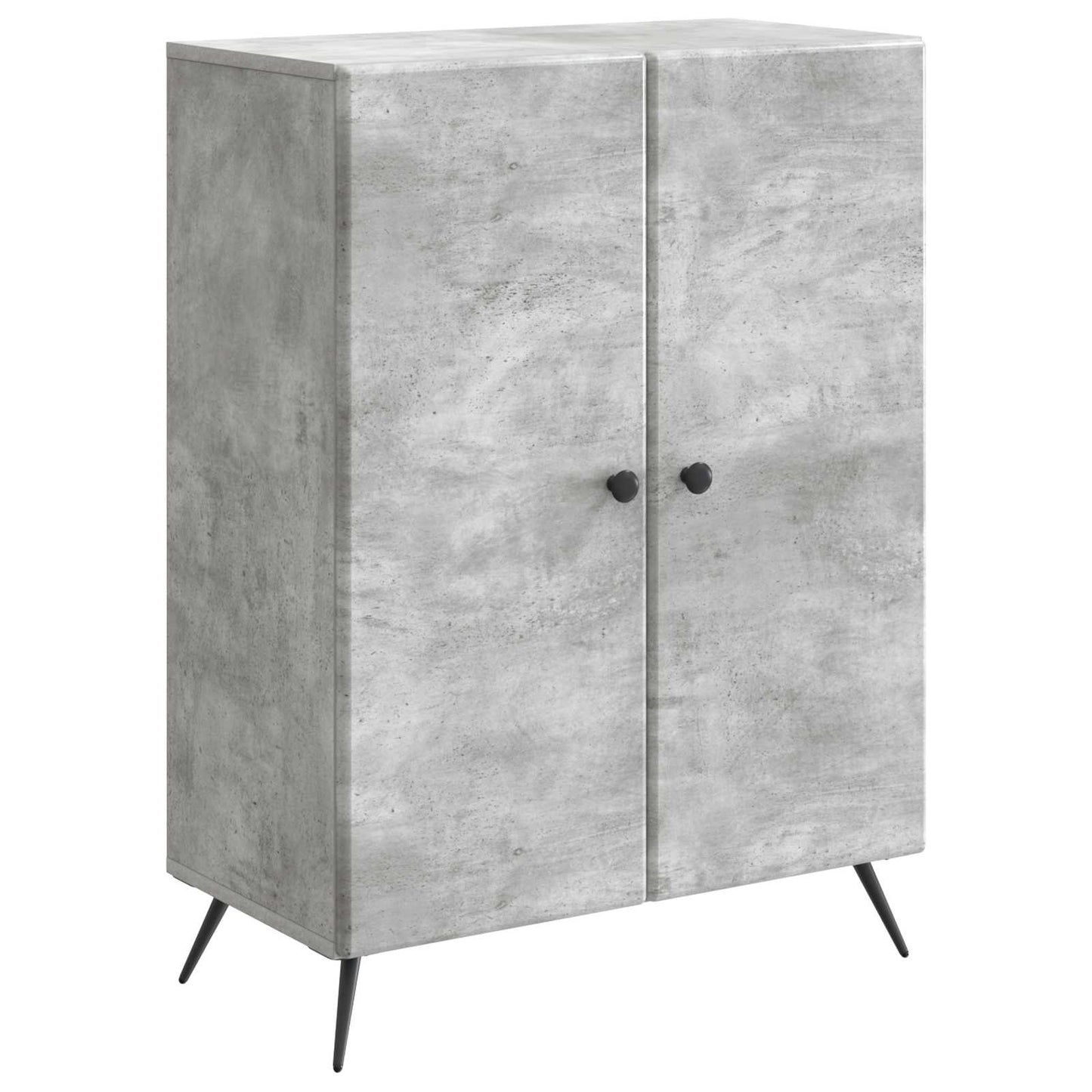 Sideboard Concrete Grey 66 x 34.5 x 90 cm Engineered Wood