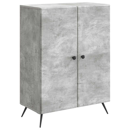 Sideboard Concrete Grey 66 x 34.5 x 90 cm Engineered Wood