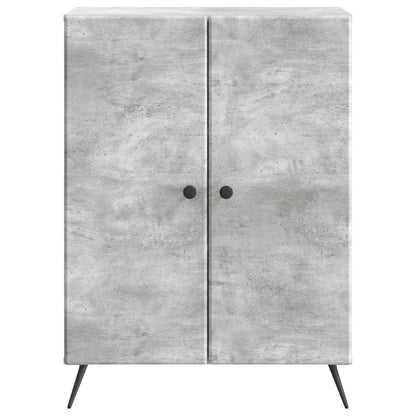 Sideboard Concrete Grey 66 x 34.5 x 90 cm Engineered Wood