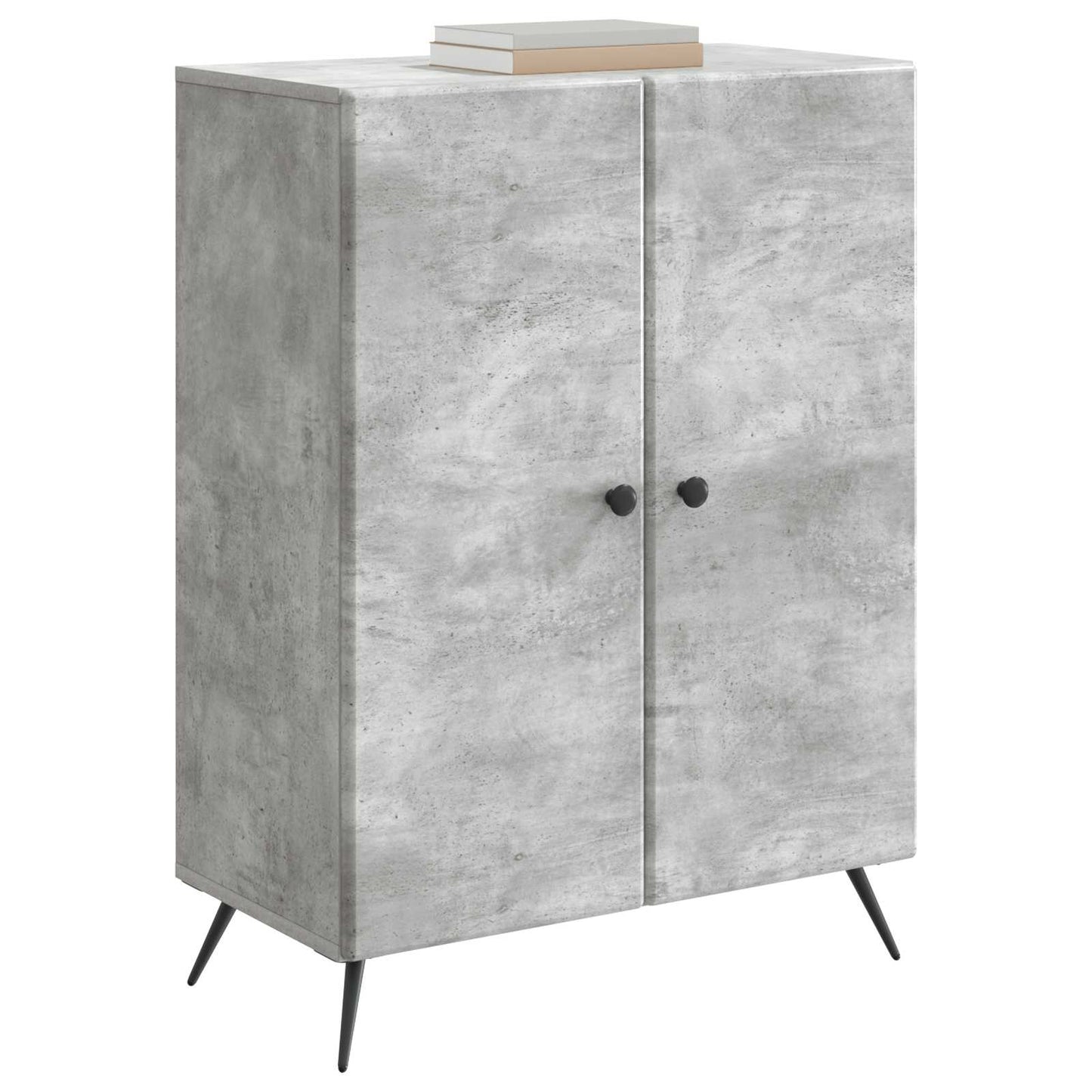 Sideboard Concrete Grey 66 x 34.5 x 90 cm Engineered Wood