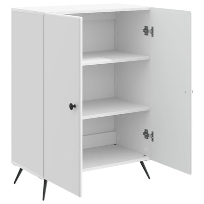 Sideboard High Gloss White 66 x 34.5 x 90 cm Engineered Wood