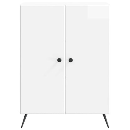 Sideboard High Gloss White 66 x 34.5 x 90 cm Engineered Wood