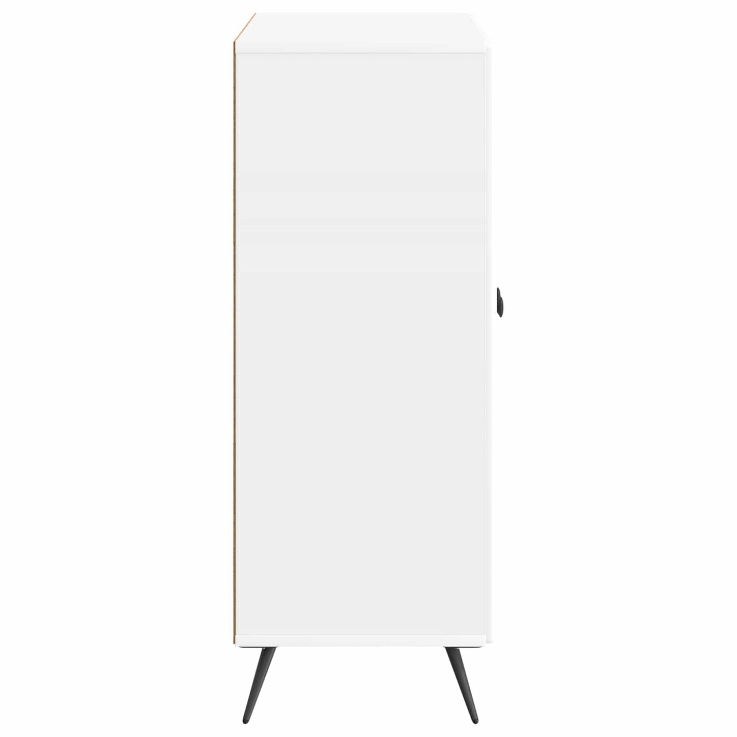 Sideboard High Gloss White 66 x 34.5 x 90 cm Engineered Wood