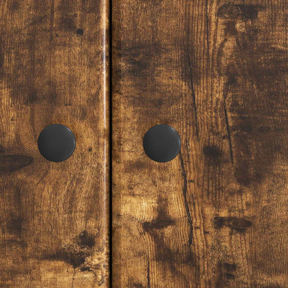 Sideboard Smoked Oak 66 x 34.5 x 90 cm Engineered Wood