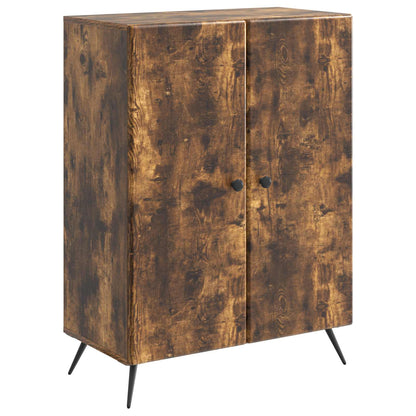 Sideboard Smoked Oak 66 x 34.5 x 90 cm Engineered Wood