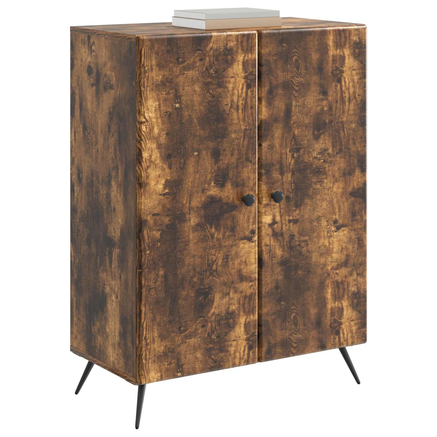 Sideboard Smoked Oak 66 x 34.5 x 90 cm Engineered Wood