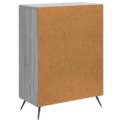 Sideboard Grey Sonoma 66 x 34.5 x 90 cm Engineered Wood