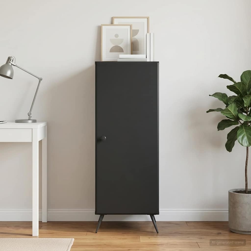 Sideboard Black 33 x 34.5 x 90 cm Engineered Wood