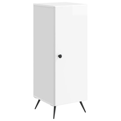 Sideboard High Gloss White 33 x 34.5 x 90 cm Engineered Wood