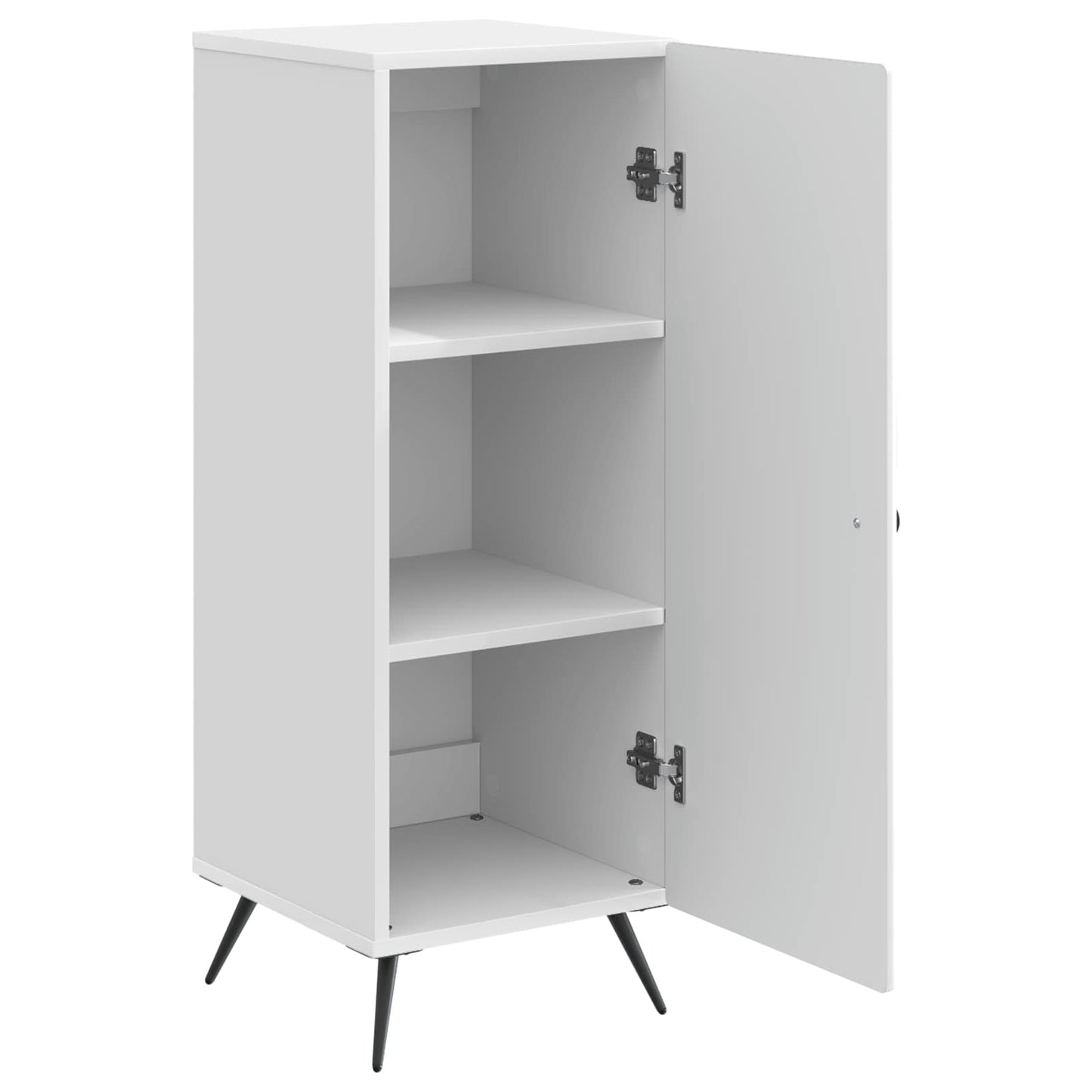 Sideboard High Gloss White 33 x 34.5 x 90 cm Engineered Wood