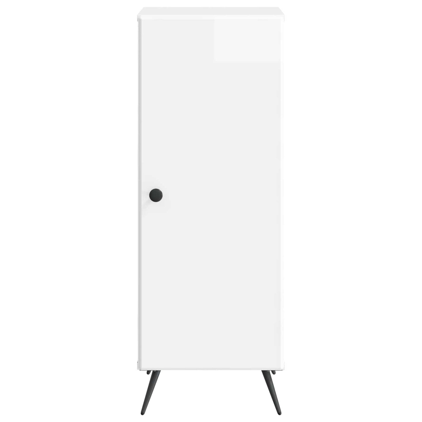 Sideboard High Gloss White 33 x 34.5 x 90 cm Engineered Wood