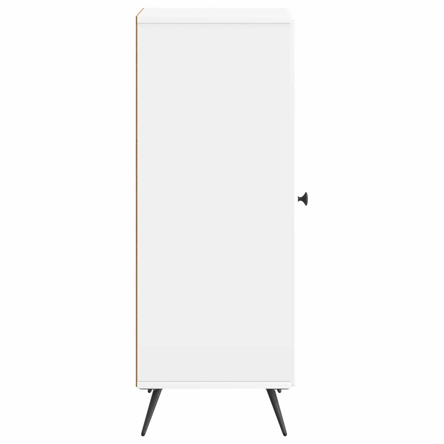 Sideboard High Gloss White 33 x 34.5 x 90 cm Engineered Wood