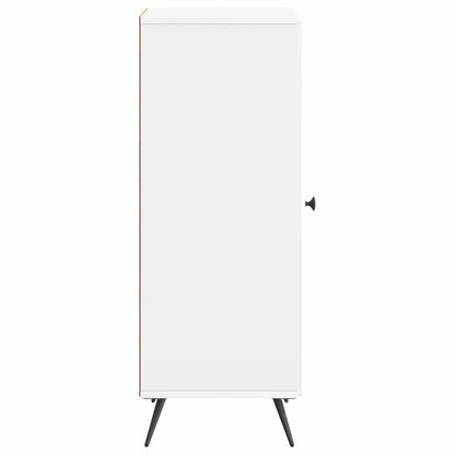 Sideboard High Gloss White 33 x 34.5 x 90 cm Engineered Wood
