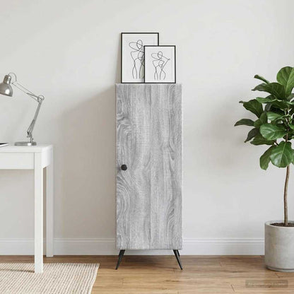 Sideboard Grey Sonoma 33 x 34.5 x 90 cm Engineered Wood