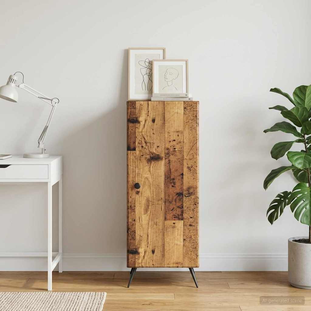 Sideboard Old Wood 33 x 34.5 x 90 cm Engineered Wood