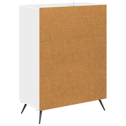Drawer Cabinet White 66 x 34.5 x 90 cm Engineered Wood