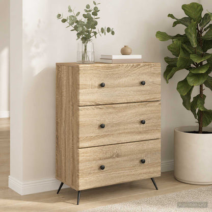Drawer Cabinet Sonoma Oak 66 x 34.5 x 90 cm Engineered Wood