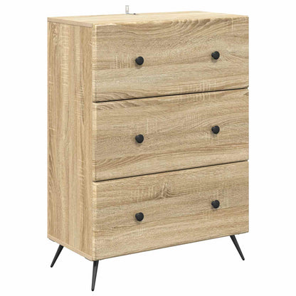 Drawer Cabinet Sonoma Oak 66 x 34.5 x 90 cm Engineered Wood