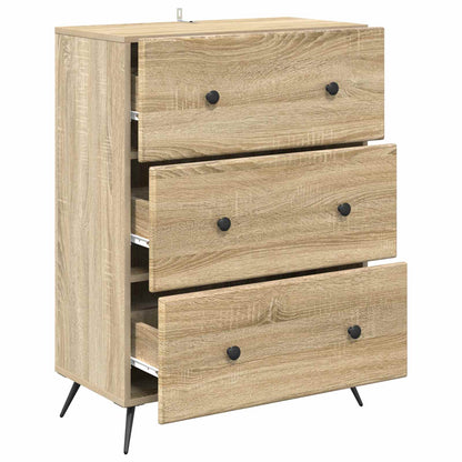 Drawer Cabinet Sonoma Oak 66 x 34.5 x 90 cm Engineered Wood