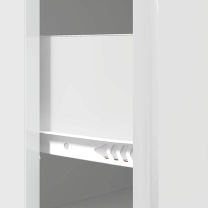 Drawer Cabinet High Gloss White 66 x 34.5 x 90 cm