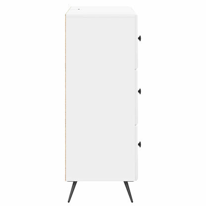 Drawer Cabinet High Gloss White 66 x 34.5 x 90 cm