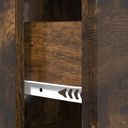 Drawer Cabinet Smoked Oak 66 x 34.5 x 90 cm Engineered Wood
