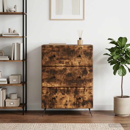 Drawer Cabinet 66 x 34.5 x 90 cm Engineered Wood Smoked Oak