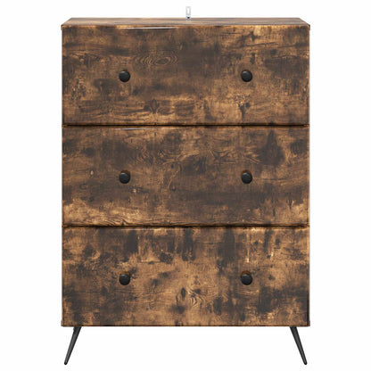 Drawer Cabinet Smoked Oak 66 x 34.5 x 90 cm Engineered Wood