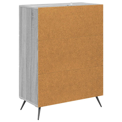 Drawer Cabinet Grey Sonoma 66 x 34.5 x 90 cm Engineered Wood