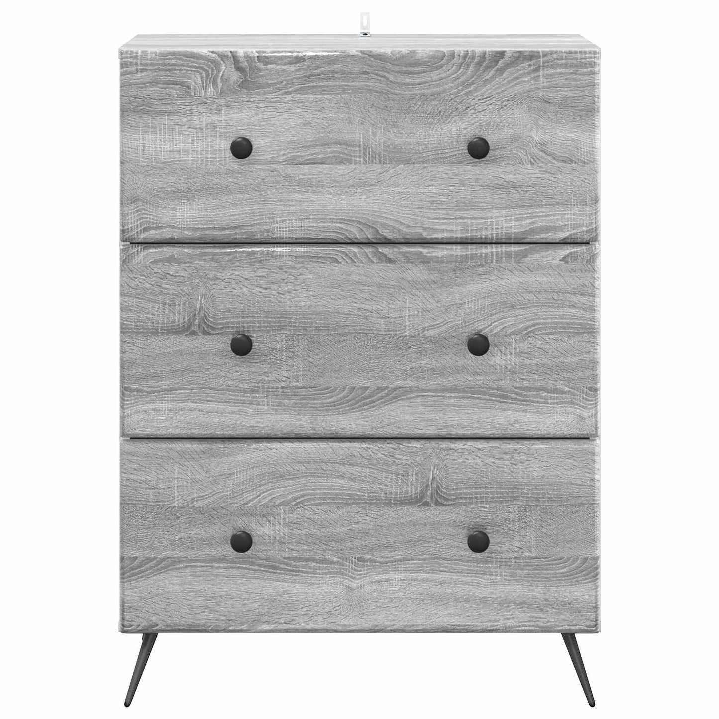 Drawer Cabinet Grey Sonoma 66 x 34.5 x 90 cm Engineered Wood