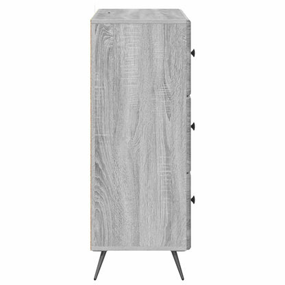 Drawer Cabinet Grey Sonoma 66 x 34.5 x 90 cm Engineered Wood