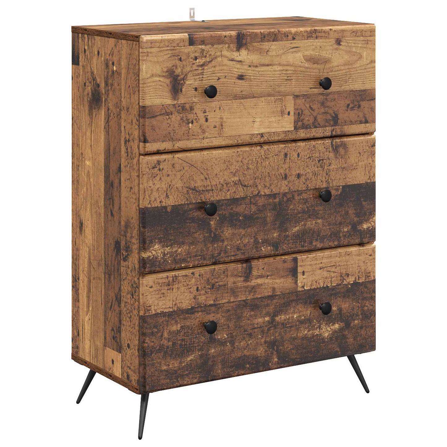 Drawer Cabinet Old Wood 66 x 34.5 x 90 cm Engineered Wood