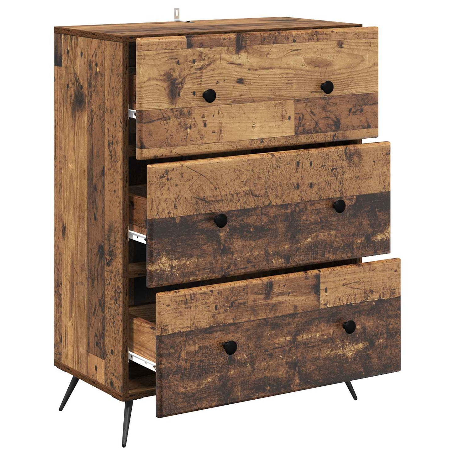 Drawer Cabinet Old Wood 66 x 34.5 x 90 cm Engineered Wood