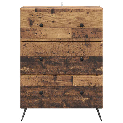 Drawer Cabinet Old Wood 66 x 34.5 x 90 cm Engineered Wood