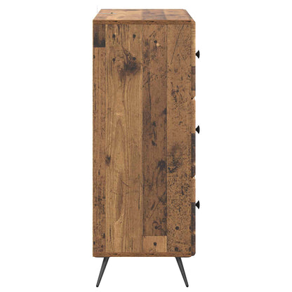 Drawer Cabinet Old Wood 66 x 34.5 x 90 cm Engineered Wood