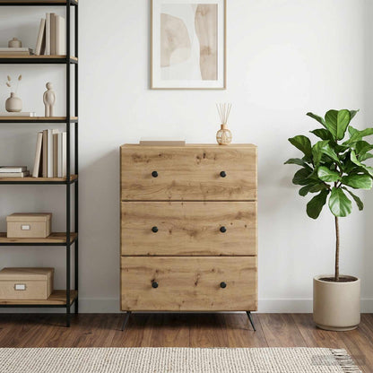Drawer Cabinet Artisan Oak 66 x 34.5 x 90 cm Engineered Wood