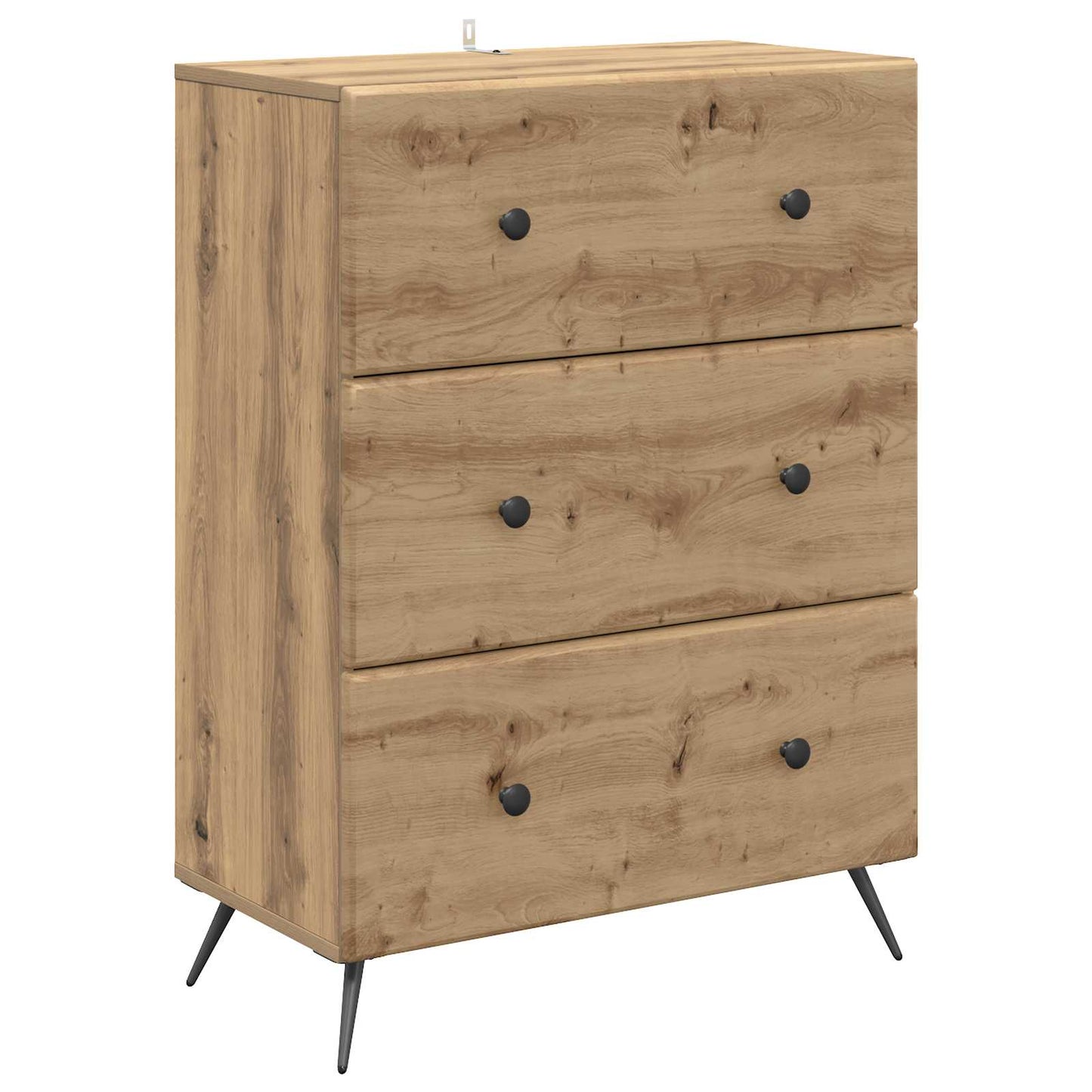 Drawer Cabinet 66 x 34.5 x 90 cm Engineered Wood Artisan Oak