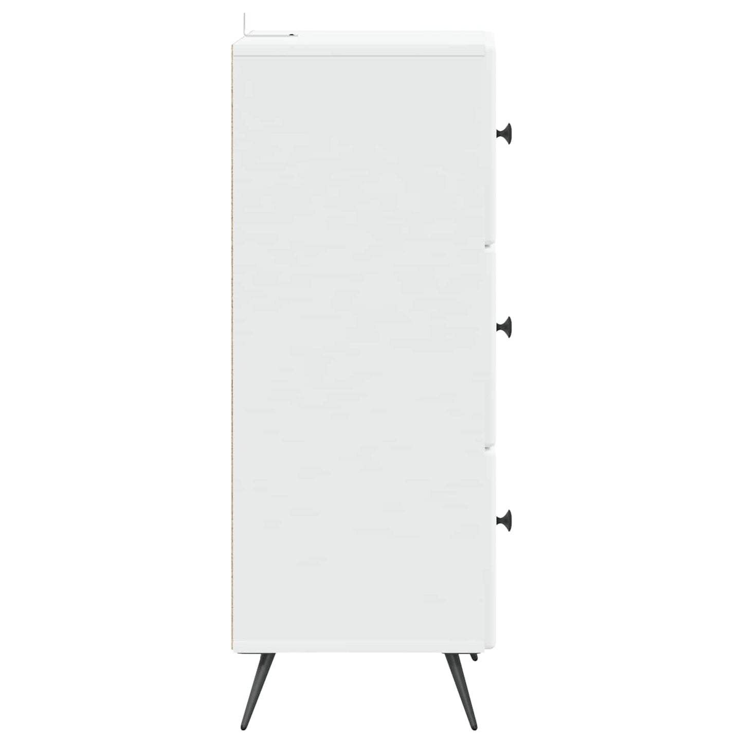 Drawer Cabinet White 33 x 34.5 x 90 cm Engineered Wood