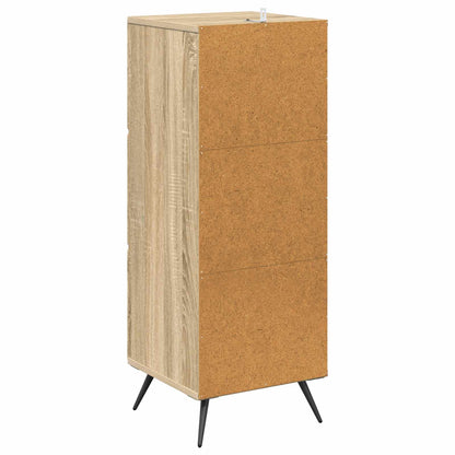 Drawer Cabinet Sonoma Oak 33 x 34.5 x 90 cm Engineered Wood