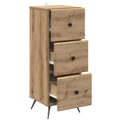 Drawer Cabinet 33 x 34.5 x 90 cm Engineered Wood Artisan Oak