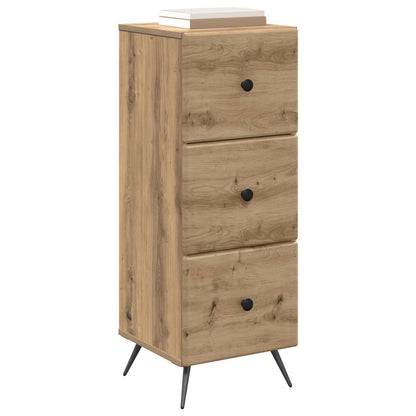 Drawer Cabinet 33 x 34.5 x 90 cm Engineered Wood Artisan Oak
