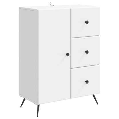 Sideboard with Drawer White 66 x 34.5 x 90 cm Engineered Wood