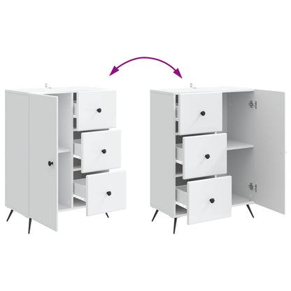 Sideboard with Drawer White 66 x 34.5 x 90 cm Engineered Wood