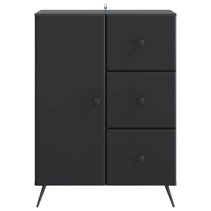 Sideboard with Drawer Black 66 x 34.5 x 90 cm Engineered Wood