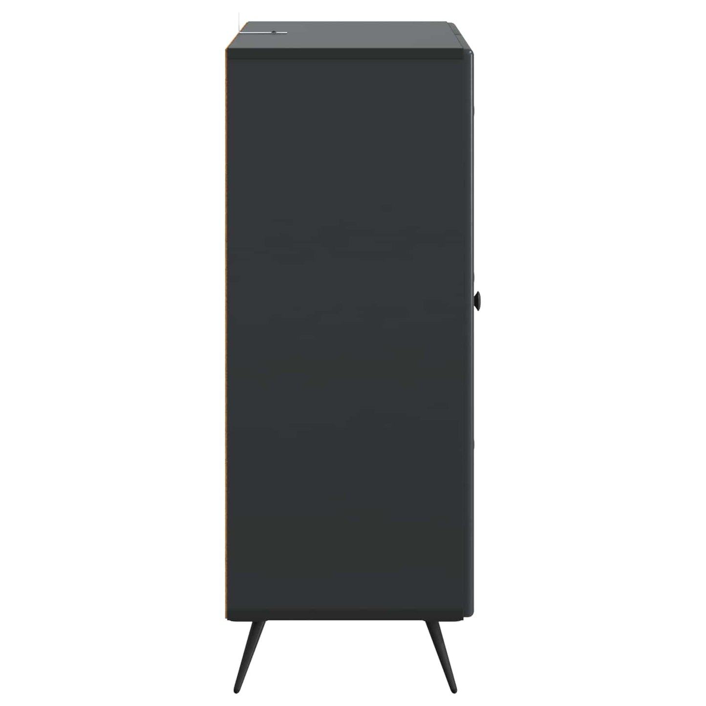 Sideboard with Drawer Black 66 x 34.5 x 90 cm Engineered Wood
