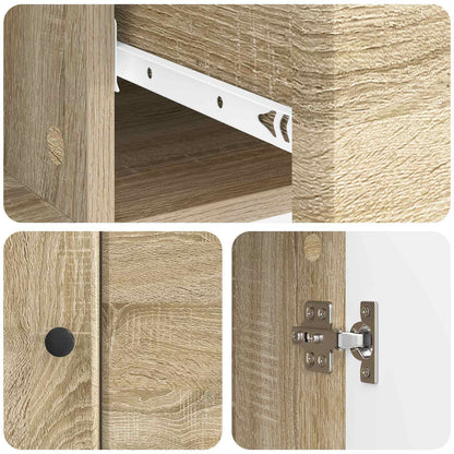 Sideboard Sonoma Oak 66 x 34.5 x 90 cm Engineered Wood