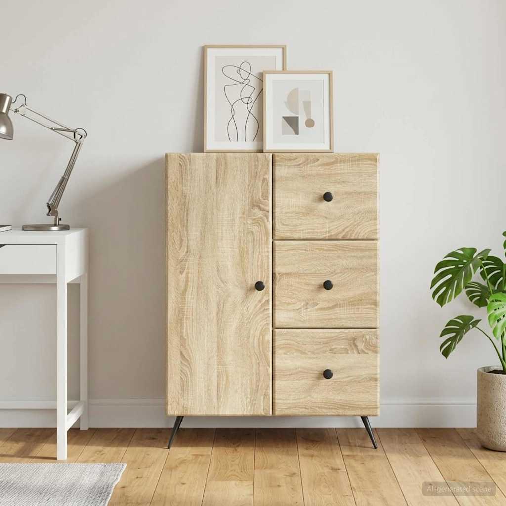Sideboard Sonoma Oak 66 x 34.5 x 90 cm Engineered Wood